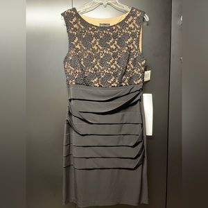 NWT size 12 Connected Apparel Lace overlay dress